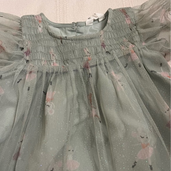H&M Glittery Tulle Dress 3T Toddler Girls - Picture 5 of 7